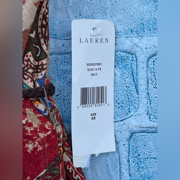 RALPH LAUREN PAISLEY WRAP DRESS SIZE 3 x - Picture 10 of 11